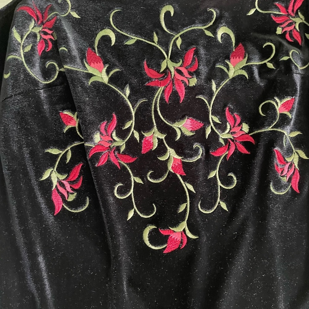 Plaza South Black Embroidered Maxi Dress - Picture 2 of 4